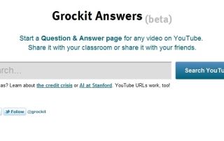 Posibilidades educativas de Youtube con Grockit Answers
